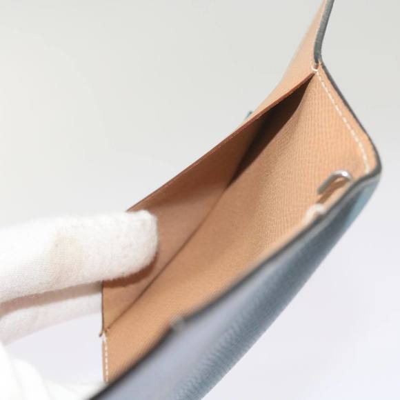 HERMES Agenda GM Day Planner Cover Leather Blue Auth am5960 - Picture 11 of 16